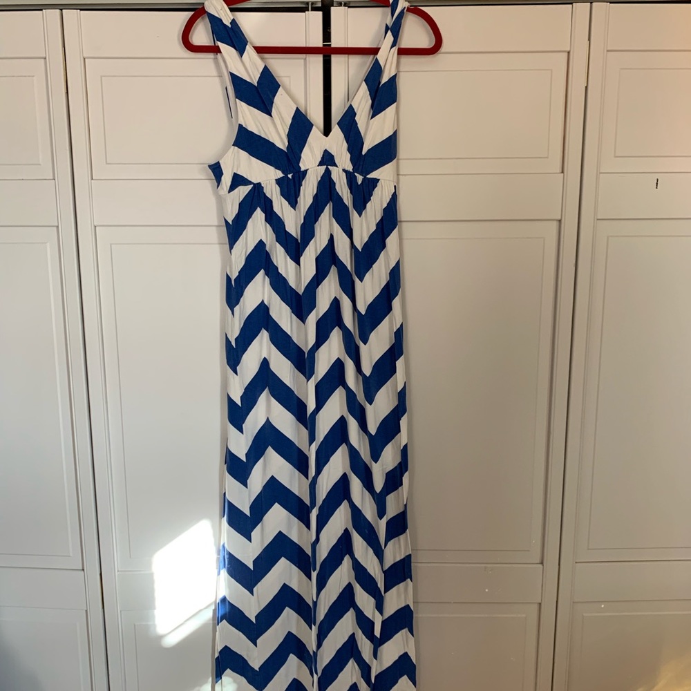 JCrew Chevron Maxi dress
